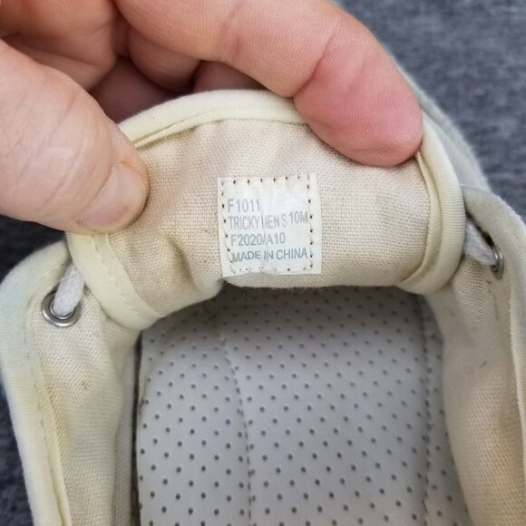 ✅Calvin Klein TRICKY Casual Leather/Fabric Blue/White Sneakers Men's 10M Skater - Picture 2 of 10